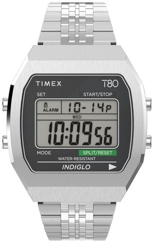 T80 Display Stainless Steel Bracelet TW2V74200 Watch - Timex - Modalova