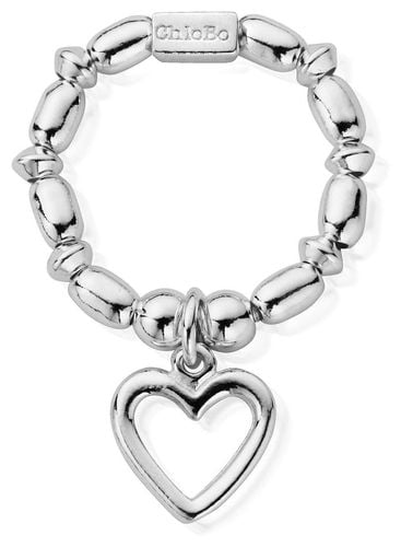 Women's | Mini Rice Open Heart | Ring SRMR2007 Jewellery - ChloBo - Modalova