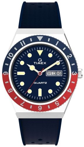 Q Two Tone Red and Bezel TW2V32100 Watch - Timex - Modalova