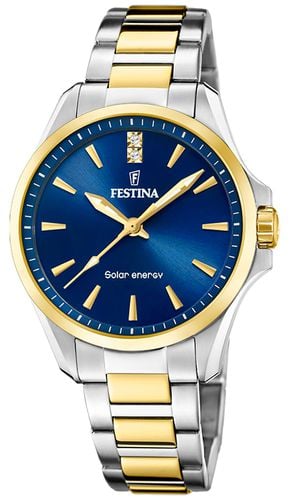 Women's Solar Energy (34mm) Dial / Two Tone Watch - Festina - Modalova