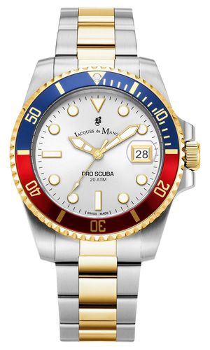 Pro Scuba (40mm) Dial / Two-Tone Watch - Jacques Du Manoir - Modalova