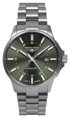 Aviation Titanium Automatic GMT (42mm) Dark Watch - Bauhaus - Modalova