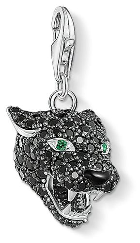 Charm Pendant | Black Cat | Zirconia Black | Jewellery - Thomas Sabo - Modalova