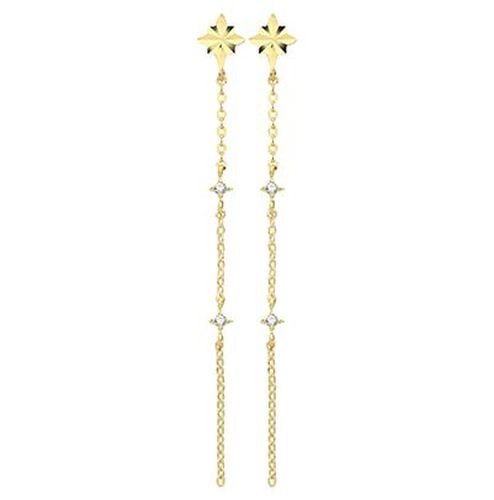 Cubic Zirconia Chain Drop Jewellery - James Moore TH - Modalova