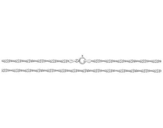 Silver Singapore Chain 16" G1104/16 Jewellery - James Moore TH - Modalova