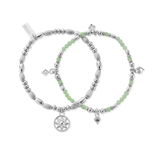 In Bloom HARMONY Aventurine Set of 2 Bracelets - 925 Jewellery - ChloBo - Modalova