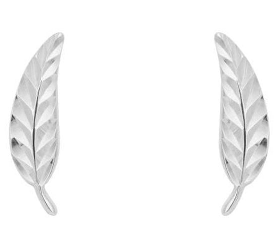 Feather Stud Earrings GE2432 Jewellery - Elements Gold - Modalova