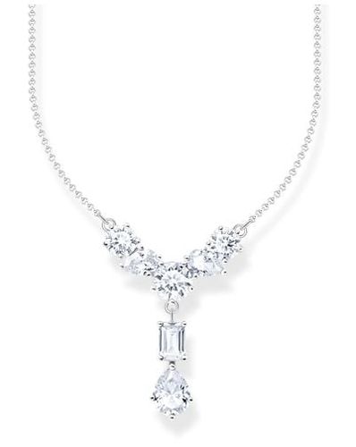 Ladies Y Shape Silver Necklace with Seven Jewellery - Thomas Sabo - Modalova