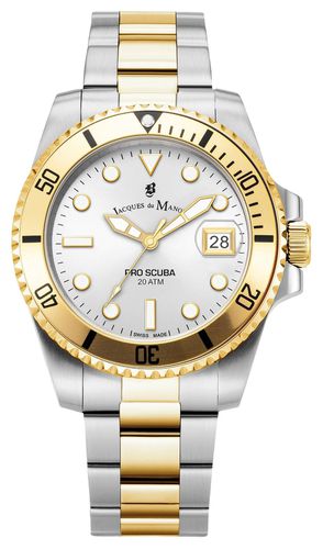 Pro Scuba (40mm) Dial / Two-Tone Watch - Jacques Du Manoir - Modalova