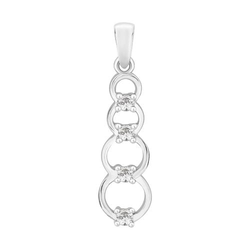 Four Graduating Rings Pendant (0.10ct) Jewellery - Perfection Crystals - Modalova