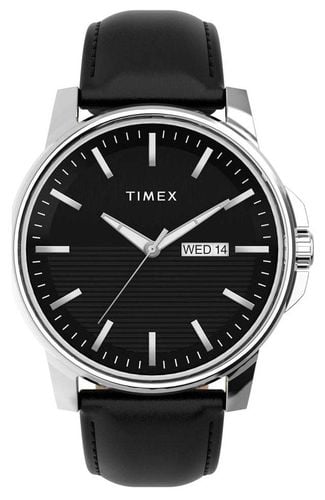 Men's Dress Dial Leather Strap TW2V79300 Watch - Timex - Modalova