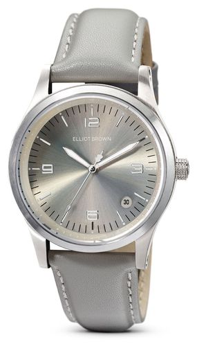 Kimmeridge Quartz (38mm) Taupe Sunray Brushed Watch - Elliot Brown - Modalova