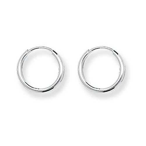 Silver Tiny 10mm Round Sleeper Earrings G5531 Jewellery - James Moore TH - Modalova