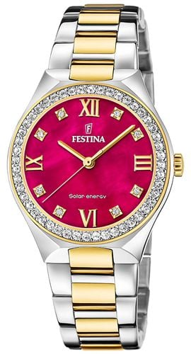 Women's Solar Energy (35mm) Mother-of-Pearl Dial Watch - Festina - Modalova