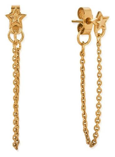 Radiant Essence Chain Stud Earrings 18ct Jewellery - ChloBo - Modalova