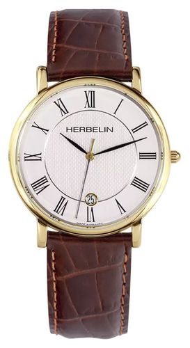 Classic (38mm) Dial / Leather Strap Watch - Herbelin - Modalova