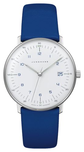 Max Bill Damen Quartz | Leather Strap Sapphire Watch - Junghans - Modalova