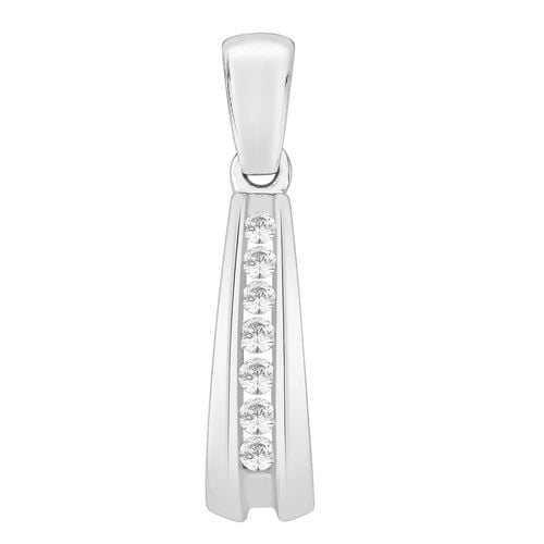 Channel Set Line Pendant (0.25ct) P3077- Jewellery - Perfection Crystals - Modalova