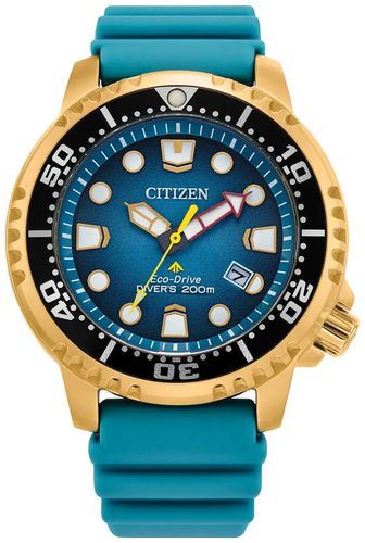 Men's Promaster Diver Eco-Drive Teal Dial Watch - Citizen - Modalova