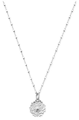 Delicate Cube Chain Sunflower Necklace Sterling Jewellery - ChloBo - Modalova