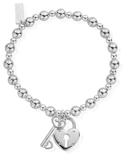 Women's | Small Ball Lock And Key | Bracelet SBMSB923 Jewellery - ChloBo - Modalova