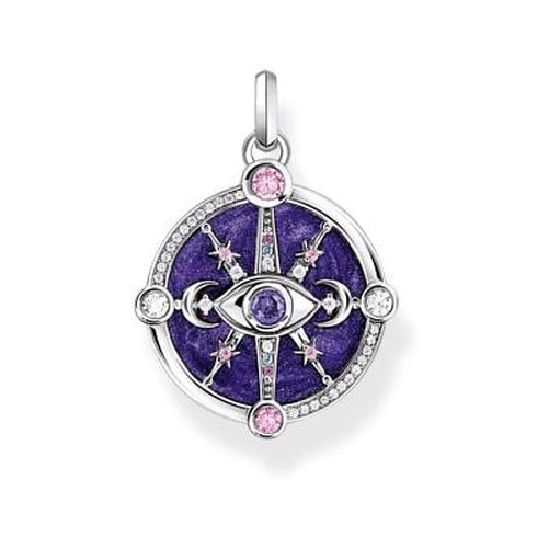 Violet Cold Enamel With Colourful Stones Silver Jewellery - Thomas Sabo - Modalova