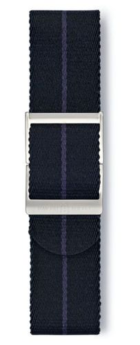 Black & Blue Pinstripe Webbing Strap Only (22mm Watch - Elliot Brown - Modalova