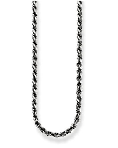 Necklace 40cm 925 Sterling Silver Blackened 40cm Jewellery - Thomas Sabo - Modalova