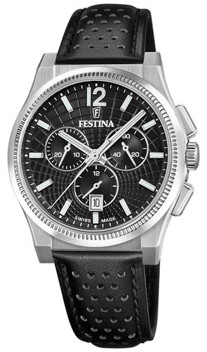 Swiss Made RivÃ© Quartz Chronograph (42.5mm) Watch - Festina - Modalova