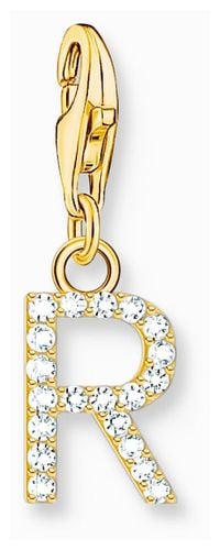 Charm Pendant Letter R With Stones Gold Jewellery - Thomas Sabo - Modalova