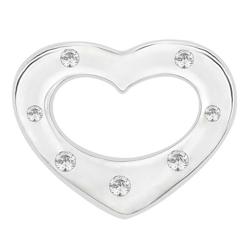 Seven Stone Heart Pendant (0.05ct) P3315 Jewellery - Perfection Crystals - Modalova