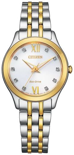 Women's Silhouette Diamond Eco-Drive Dial Two- Watch - Citizen - Modalova