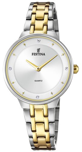 Ladies -Plated Steel W/ Steel Bracelet Watch - Festina - Modalova