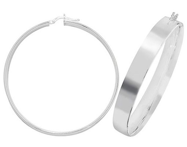 Mm Plain Hoop Earrings Jewellery - James Moore TH - Modalova