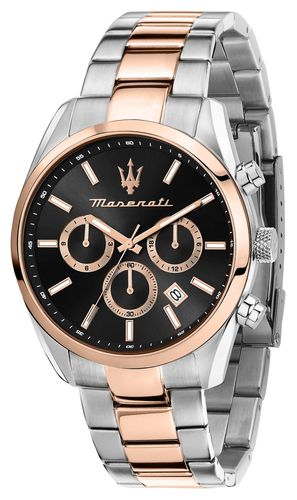 Men's Attrazione (43mm) Dial / Two Tone Watch - Maserati - Modalova