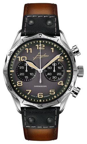 Pilot Chronoscope (43.3mm) Dark Dial / Watch - Junghans - Modalova