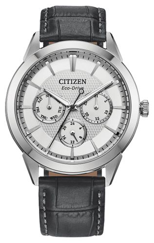 Men's Eco-Drive (40mm) Dial / Leather Watch - Citizen - Modalova