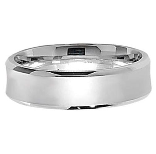 Silver 6mm Satin Wedding Band Size UK O G7172 Jewellery - James Moore TH - Modalova