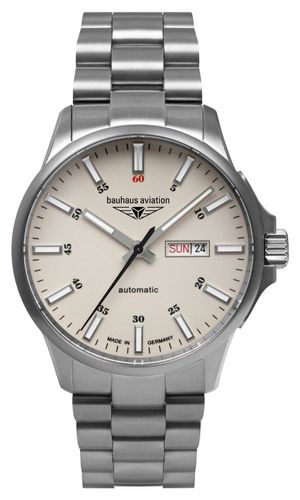 Aviation Titanium Day-Date Automatic (42mm) Watch - Bauhaus - Modalova