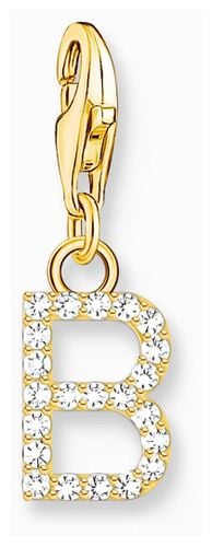 Charm Pendant Letter B With Stones Gold Jewellery - Thomas Sabo - Modalova