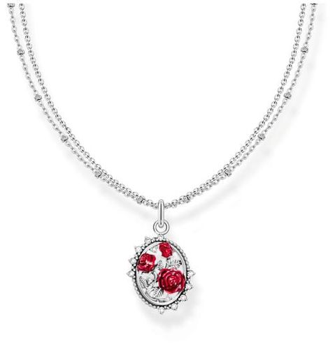 Silver necklace with pendant Roses Romance Jewellery - Thomas Sabo - Modalova