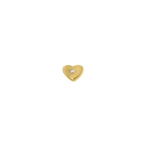 Dancing - 925/Gold-Plated Dancer Heart Cz 28-0058 Jewellery - MY iMenso - Modalova