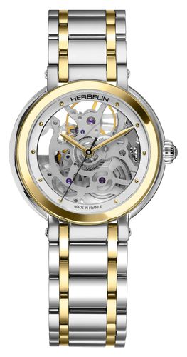 Galet Automatic (33.5mm) Dial / Two-Tone Watch - Herbelin - Modalova