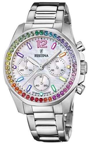 Women's Chronograh | Mother-of-Pearl Dial | Rainbow Watch - Festina - Modalova