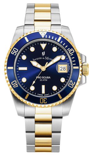 Pro Scuba (40mm) Dial / Two-Tone Watch - Jacques Du Manoir - Modalova