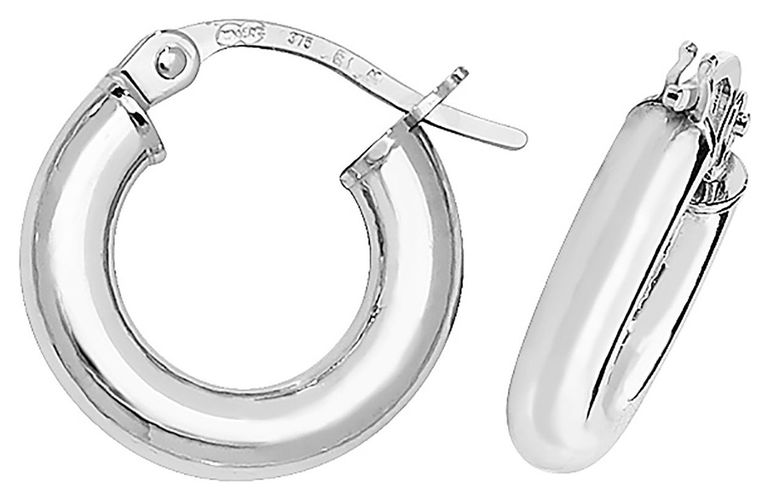 Mm Round Tube Hoop Earrings Jewellery - James Moore TH - Modalova