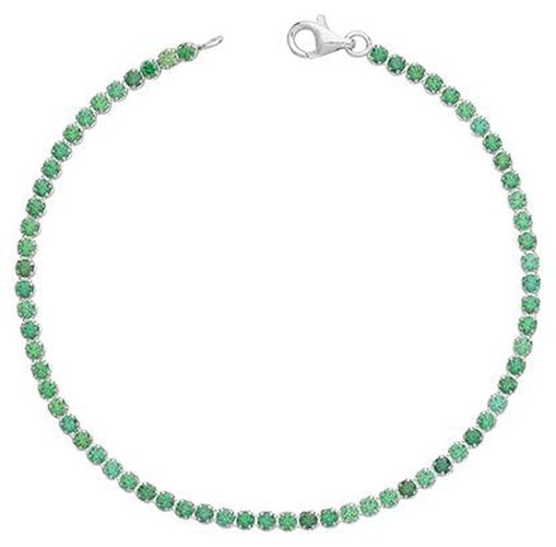 Ladies Green CZ Bracelet Jewellery - James Moore TH - Modalova