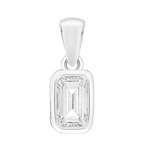 Single Stone Rubover Emerald Pendant (1. Jewellery - Perfection Crystals - Modalova