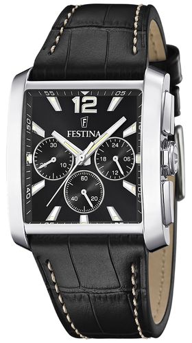 Quartz Chrono (38mm) Dial / Leather Watch - Festina - Modalova