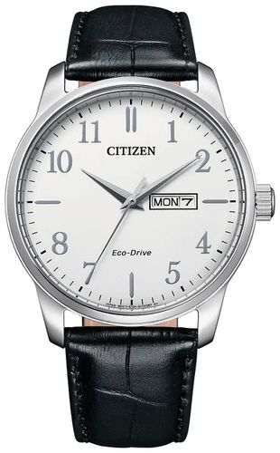 Men's | Eco-Drive | Dial | Leather Strap Watch - Citizen - Modalova